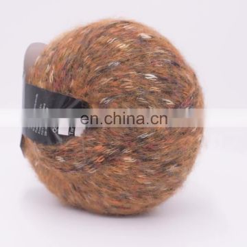 Coloured blended alpaca wool hand knitting yarn price for crochet