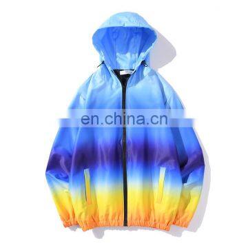 LAITE H2027 Amazon Hot Sales Custom Vinylon Unisex Hoodie Zipper-up Patchwork Men's Hoodies photo-3