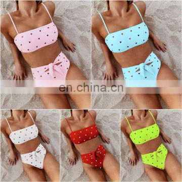 2019 Woman Swimsuit Bathing Suit Bikini Set Solid Swimwear Brazilian Bikinis Thong Beach Wear biquini Swimsuit Women