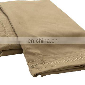 Solid Sheet Sets 100% Polyester Mattress Covers Light Coffee Flat Sheet Sets photo-2