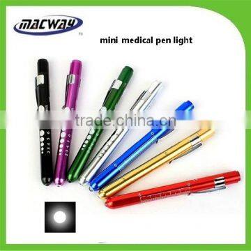 Factory Promotion Sale Colorful Reusable Medical pen light with pupil gauge