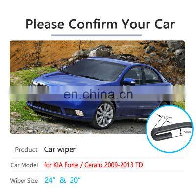 Car Wiper Blade for Kia Forte 2009~2013 Cerato K3 Koup Front Windscreen Windshield Wipers Blades Car Accessories Stickers 2010