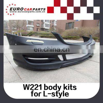 S CLASS W221body Kits With Front Bumper Side Skirts and Rear Bumper for W221 to LORIN Style 2009~2013y
