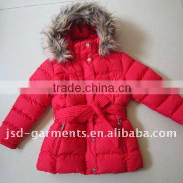 kids jacket with fur hood