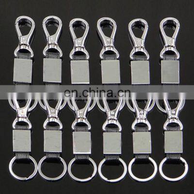 Metal Alloy Customized Silver Chrome Car Keyrings With Logos Keychain