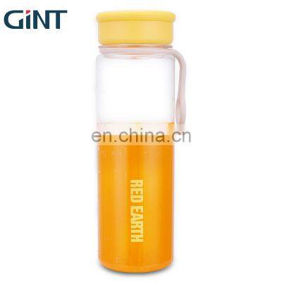 2021 factory price  customized water bottle with holder 400ml plastic drink bottle Red Earth tritan material eco friendly