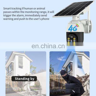 1080P Ptz Auto Tracking Solar Optical Sim Card 4g Outdoor Security Camera System