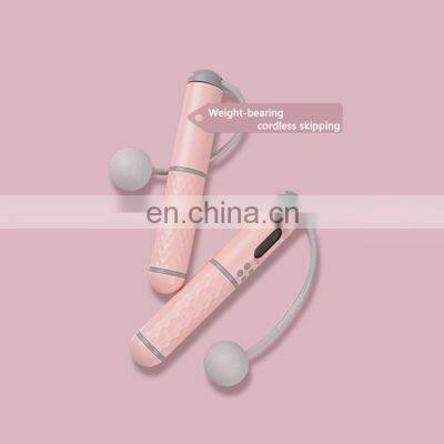 Outdoor Cordless Jump Rope 2 in 1 Adjustable Skipping Rope for Fitness Women photo-2