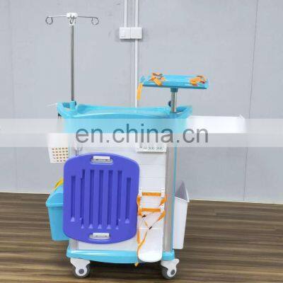 Hot Sale Medical Furniture ABS Emergency Clinic Anesthesia Medicine Transfusion Trolley Cart for Hospital photo-2