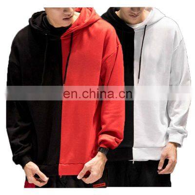 Customized BRAND  color matching sweater blank fashion casual hooded sweater men's hoodies