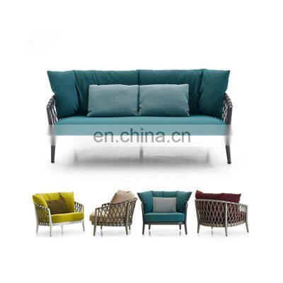 hot selling European holiday area other outdoor furniture rattan sofa