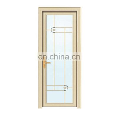 Powder coated aluminum alloy modern design aluminium toilet door