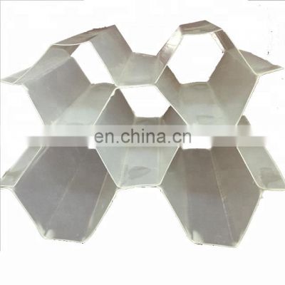 Hexagonal honeycomb slope tube settler and plate clarifier