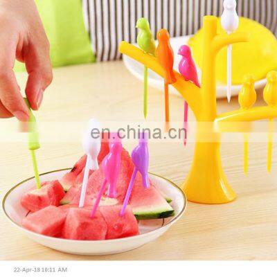 Decorative Bird Shape Plastic Fruit Pick Holder Rack photo-5