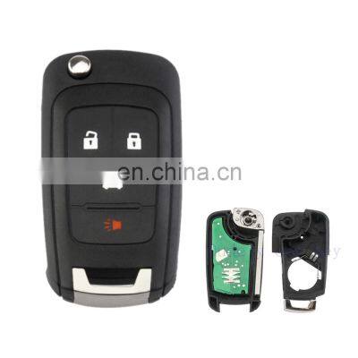 3+1 4 Buttons Flip Remote Car Key Cover Case 433 315 MHz ID46 Chip  For Chevrolet Cruze Car Key