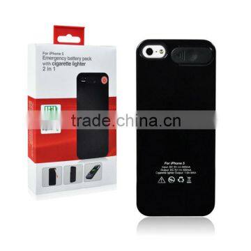 Emergency Battery powered cigarette lighter for iphone5 and cell phone