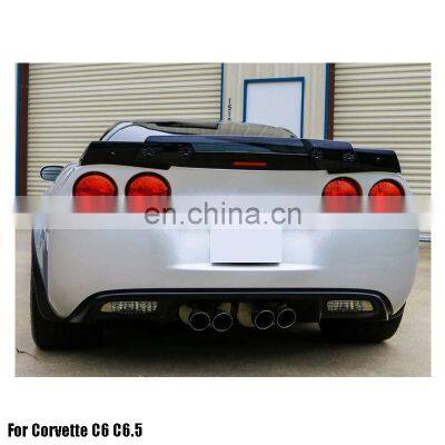 ABS Primer Painted Back Rear Spoiler Lip Wing For Corvette C6 C6.5 All Models 2005-2013 Rear Spoiler photo-3