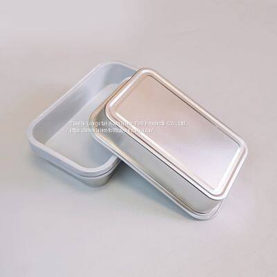 Wrinkle Free Rectangular Aluminum Foil Container Airlines Foil Trays With Cover. photo-3