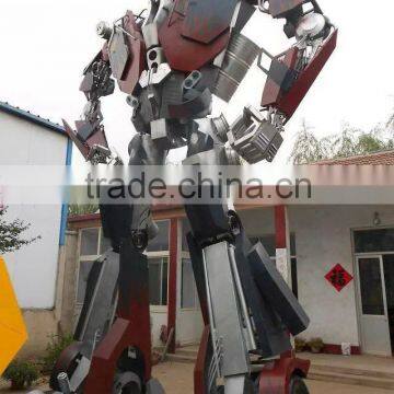 Ironhide Large Outdoor Sculpture Cartoon Figure Iron Man Sculpture for Public Plaza Exhibition Celebration