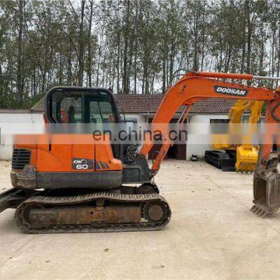 Used doosan dx60 excavator for sale