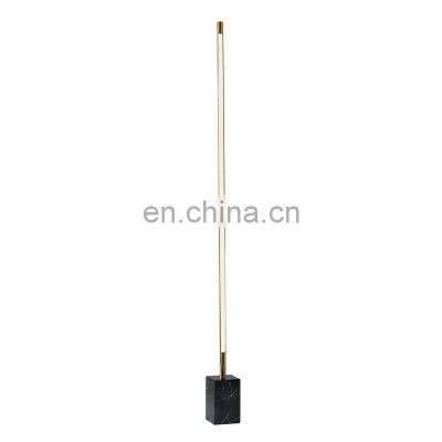 New Modern Unique Adjustable Full Acrylic Tube Lighting LED Standing Reading Floor Lamp