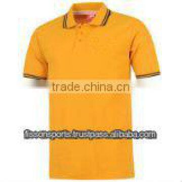 Knitted Polo shirt / Polo shirt in orange color