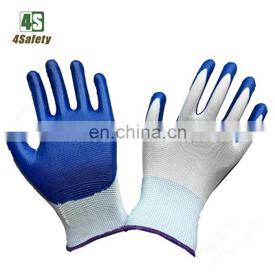 4SAFETY Nitrile Coated Safety Work Gloves