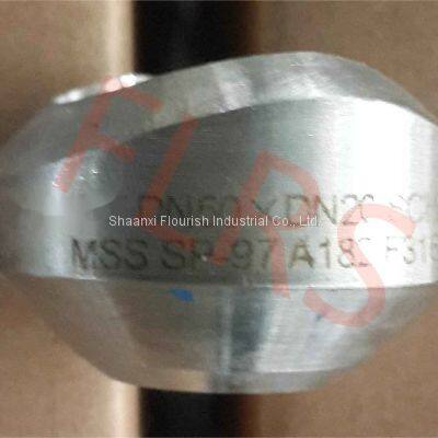 MSS SP97 Butt Weld Outlet Pipe Fittings Reinforced Forged Stainless Steel A182 F316L