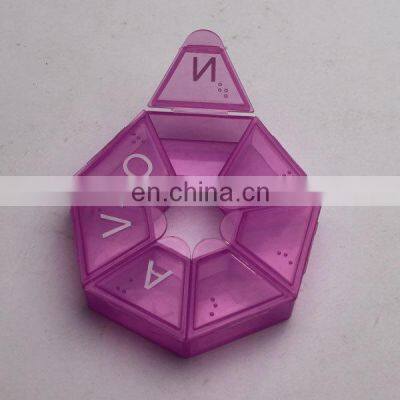 7 Days Pill Box With Plastic Hot Selling Slide Pill Box Wholesale Custom Different Color Pill Boxes Bulk