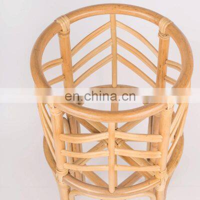 Hot Sale Beautiful Rattan Boho Indoor Plant Stand Rattan Bali Planter Vintage Plants Basket Wholesale photo-4