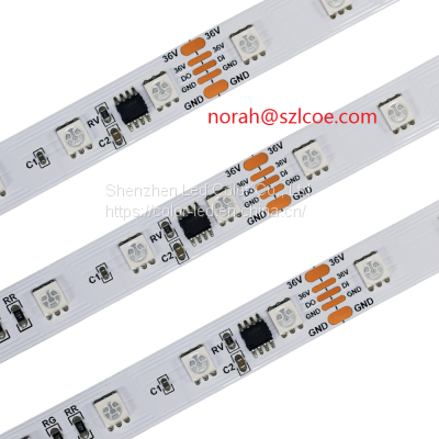 Decoration led light strip multi-color LC8806s IP20 led strip DC36V 54 leds/m strip light