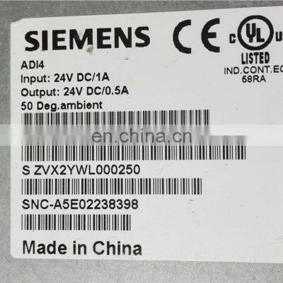 New and High Quality Siemens Analog Drive Interface ADI4 6FC5211-0BA01-0AA4 photo-4