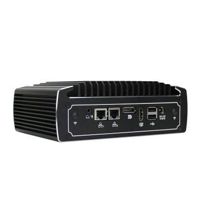 Partaker Fanless Mini Computer 10th Gen Intel Core i5 10210U 4k Mini PC 2 Lan RS232 Barebone PC With SIM Card Slot Windows 11 photo-2