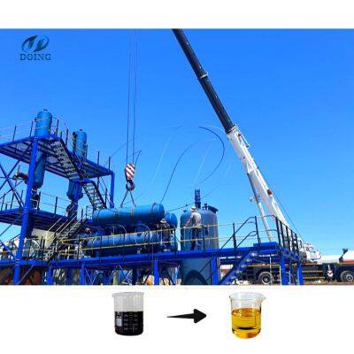 7-14tpd Solid Catalyst Waste Oil Distillation Machine Refine Used Motor Engine Oil to Diesel Refinery Plant photo-5