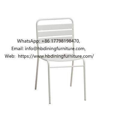 White wire back chair