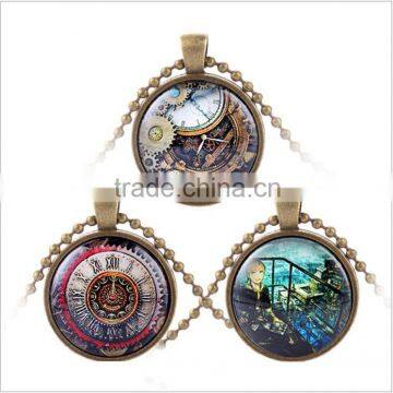 30mm Steampunk Necklace Retrospective Bronze Pendants Cheap Price