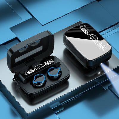 Wholesale M9 TWS 5.1 Earphone Black Waterproof Wireless Earbuds Tws with Charging Case