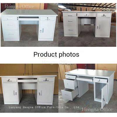 Fingerprint Enabled Office Desk With Safe Compartment – High Security, Sleek Handle Design, Easy Assembly for Office/Store photo-4