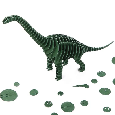 На заказ 3D бумажный пазл-брахиозавр, набор для бумажной ремесленной работы, внутрисадовая деятельность, веселый подарок на Рождество