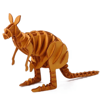 Wholesale 3D Kangaroo Animal Craft Kit Paper Craft Arts and Crafts 3D Puzzles for Kids Education Supplies photo-2