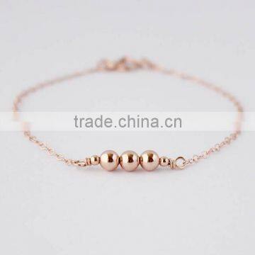 Stainless Steel Rose Gold Filled Bracelet, Gold Bracelet Jewelry Design For Girls