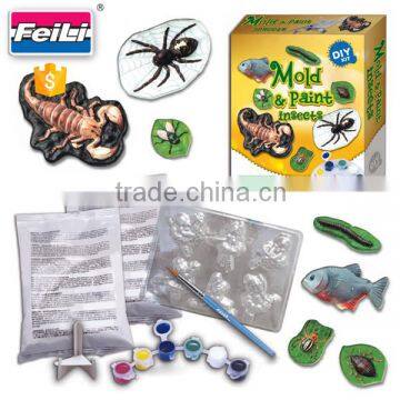 2016 hot selling plaster mould diy painting set creative toys for kids