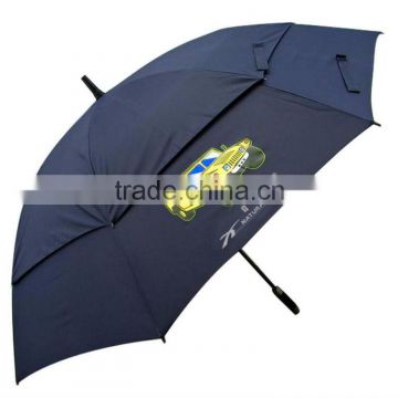 Auto open straight twin umbrella