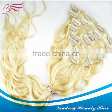 Good quality brazilian remy virgin human clip in hair