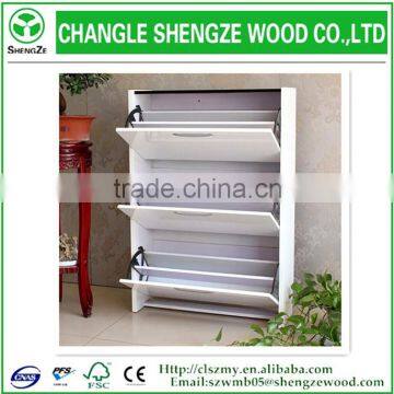 2015 white large storage luxury shoe cabinet