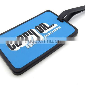 Soft rubber luggage tag with strap 2014