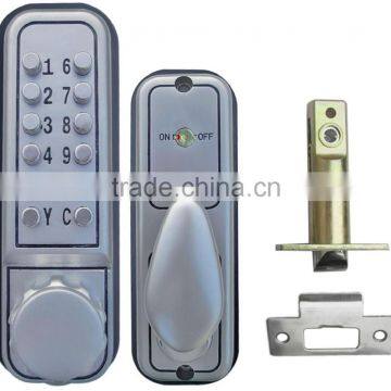 OSPON PUSH BUTTON MECHANICAL LATCH LOCK STAIN NICKEL OS603