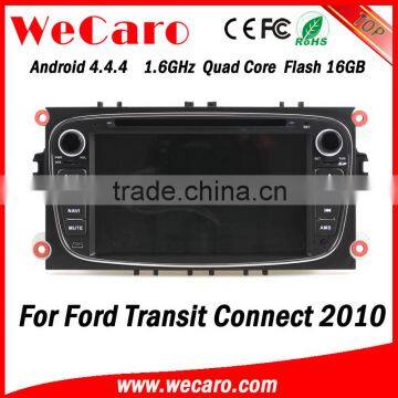 Wecaro WC-FU7608 Android 4.4.4 gps navigation indash for ford connect car dvd android 2010 BT gps 3g TV