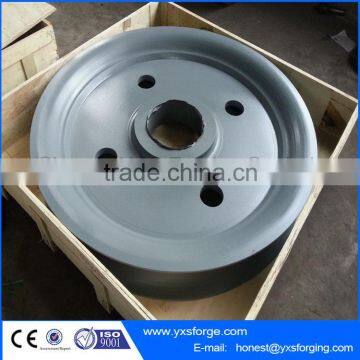 Wholesale Casting and Forging Iron Flying Wheel,V-Belt Pulley Wheel With Bearings photo-3