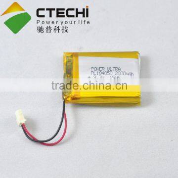 3.7V 2000mAh 104050 Polymer Battery